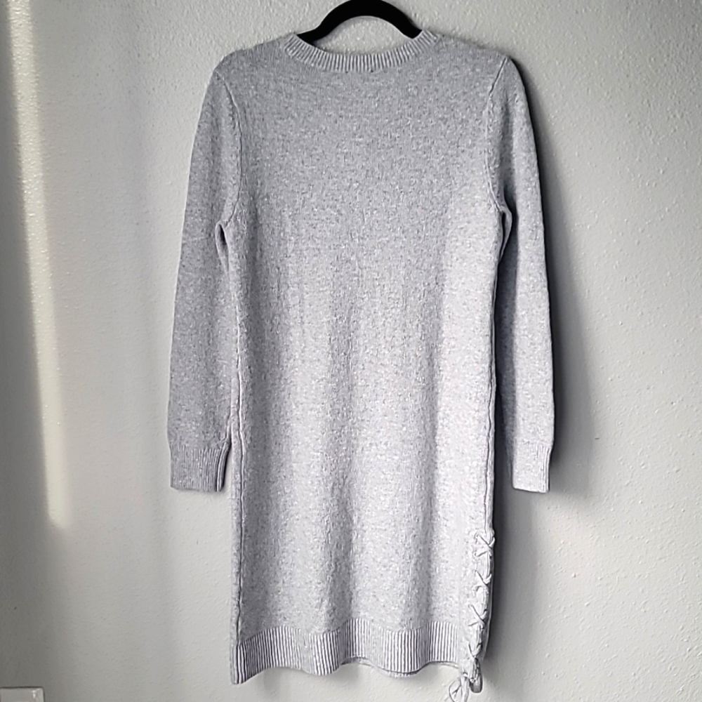 Talbots NWT Essential Knit Sweater Dress Size Medium Petite Color Heather Grey - Picture 6 of 10